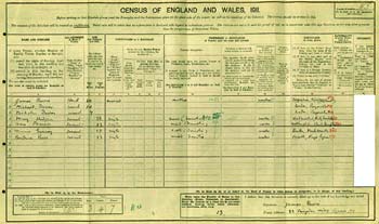 J.M.Barrie in 1911 Census